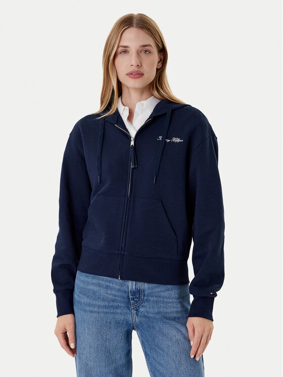 Tommy Hilfiger Bluză Script WW0WW45742 Regular Fit