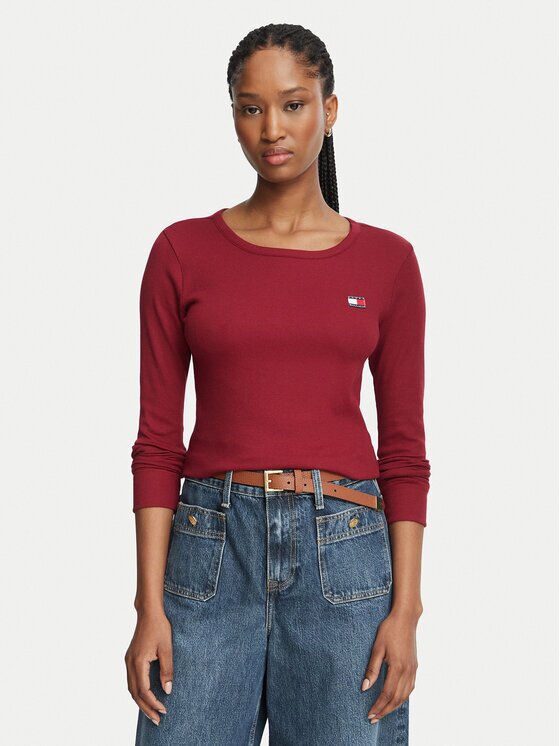 Tommy Hilfiger Bluză UW0UW06066 Slim Fit