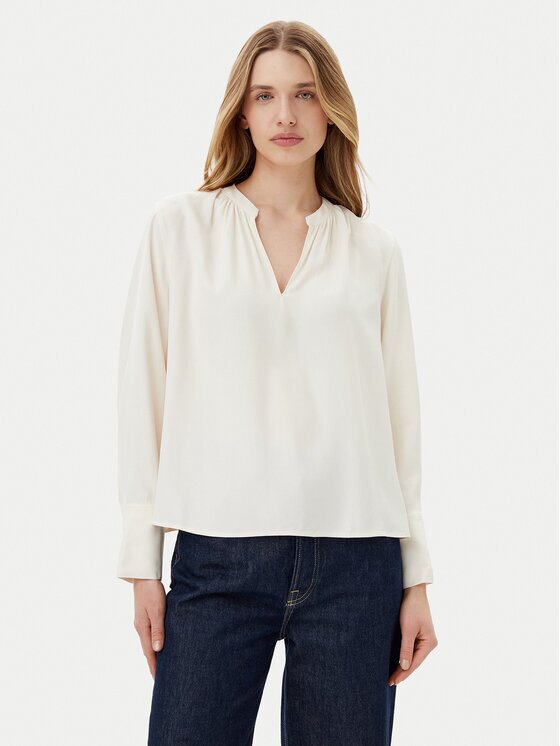 Tommy Hilfiger Bluză WW0WW44049 Écru Regular Fit