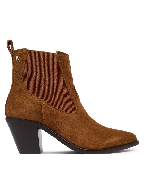 Tommy Hilfiger Botine Suede Western Chelsea Boot FW0FW09581