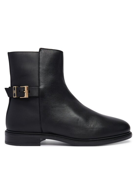 Tommy Hilfiger Botine Th Buckle Leather Ankle Boot FW0FW09486