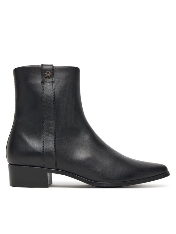 Tommy Hilfiger Botine Th Leather Pointy Zip Bootie FW0FW08980