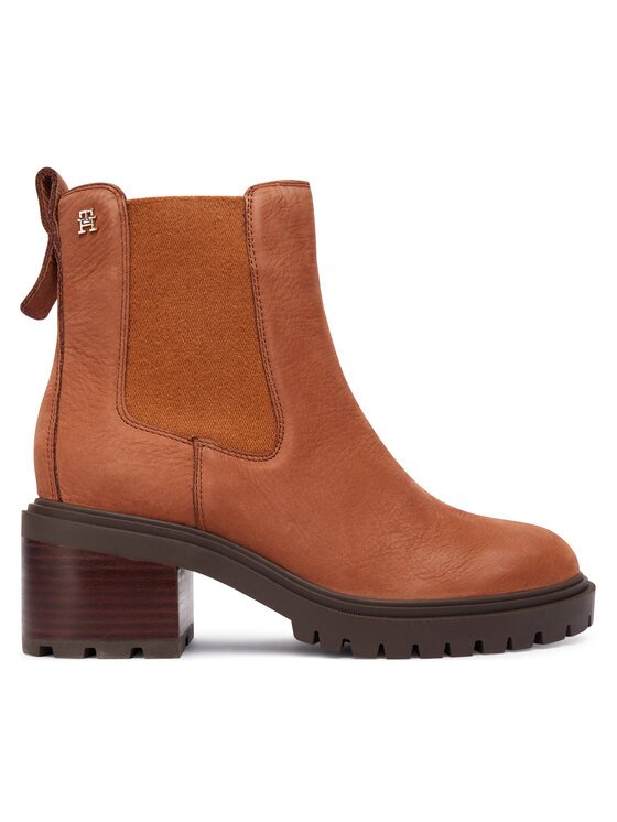 Tommy Hilfiger Botine Th Nubuck Chelsea Cleated Heel FW0FW09158