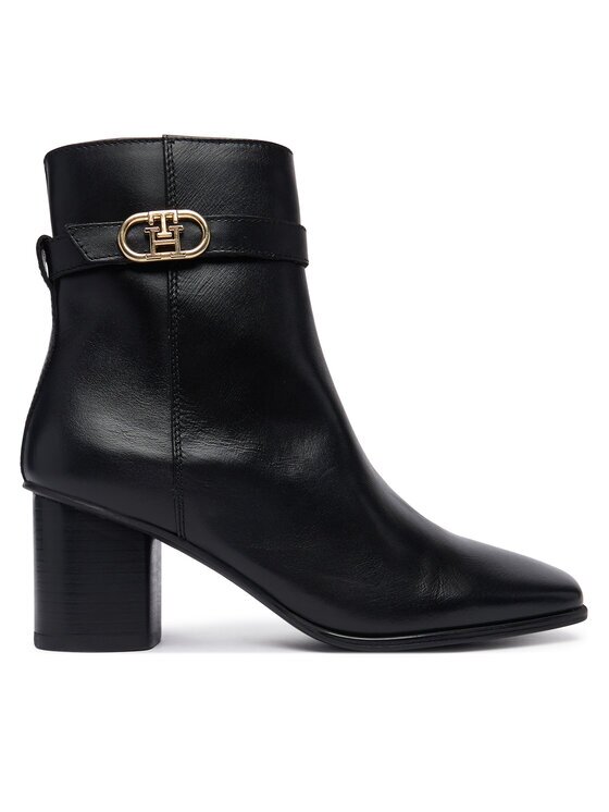 Tommy Hilfiger Botine Th Strap Leather Block Heel Boot FW0FW09488