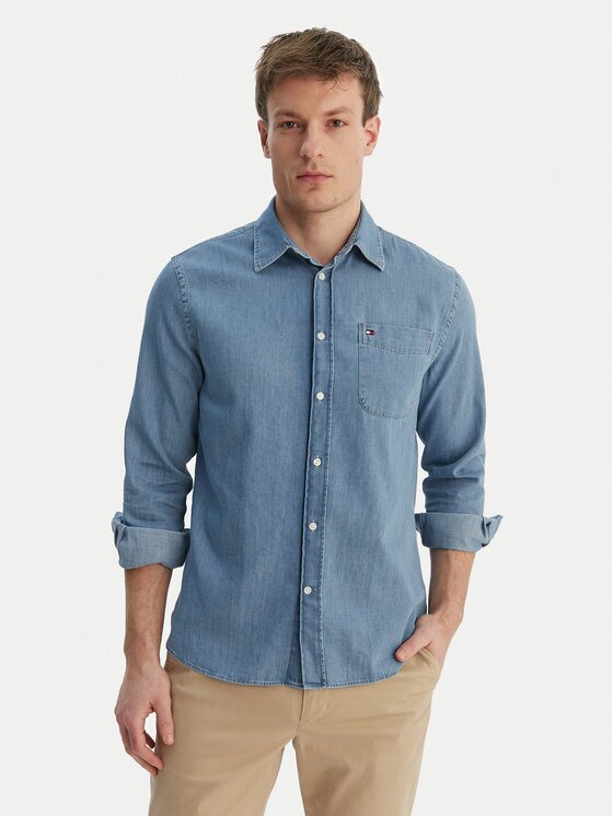 Tommy Hilfiger cămașă de blugi MW0MW42431 Regular Fit