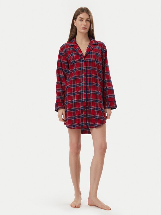 Tommy Hilfiger Cămașă de noapte UW0UW06598 Relaxed Fit