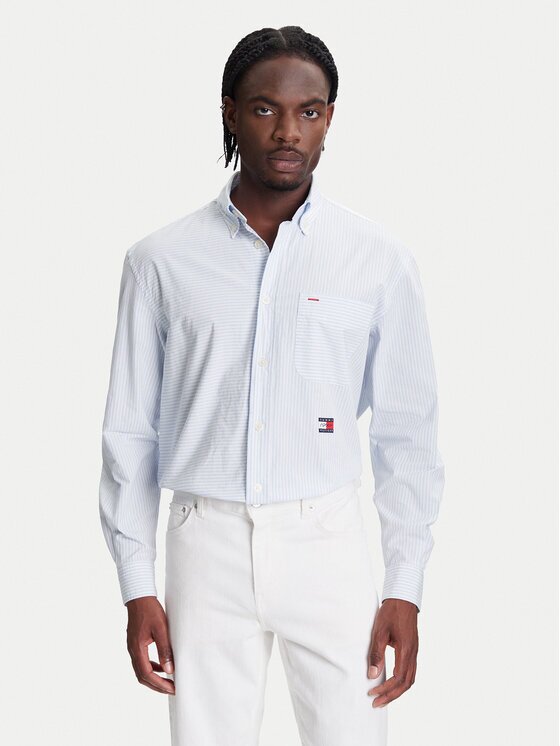 Tommy Hilfiger Cămașă F1 Movie Bengal MW0MW41382 Albastru celest Regular Fit