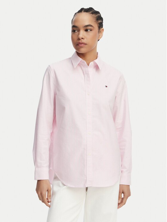 Tommy Hilfiger Cămașă Fit Flag Embroidery Oxford WW0WW46111 Regular Fit