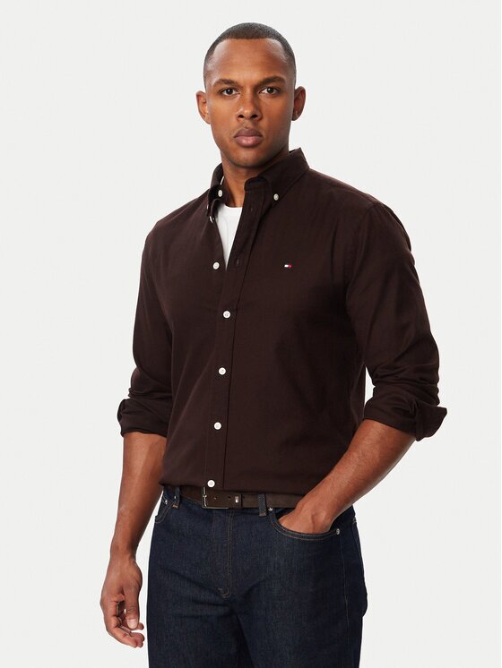 Tommy Hilfiger Cămașă Flannel Solid MW0MW40469 Regular Fit