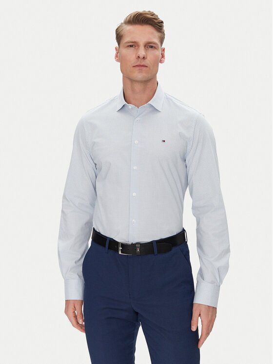 Tommy Hilfiger Cămașă MW0MW38961 Albastru celest Slim Fit