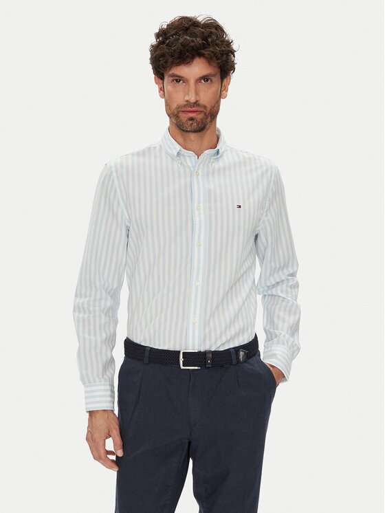 Tommy Hilfiger Cămașă MW0MW39159 Albastru celest Regular Fit