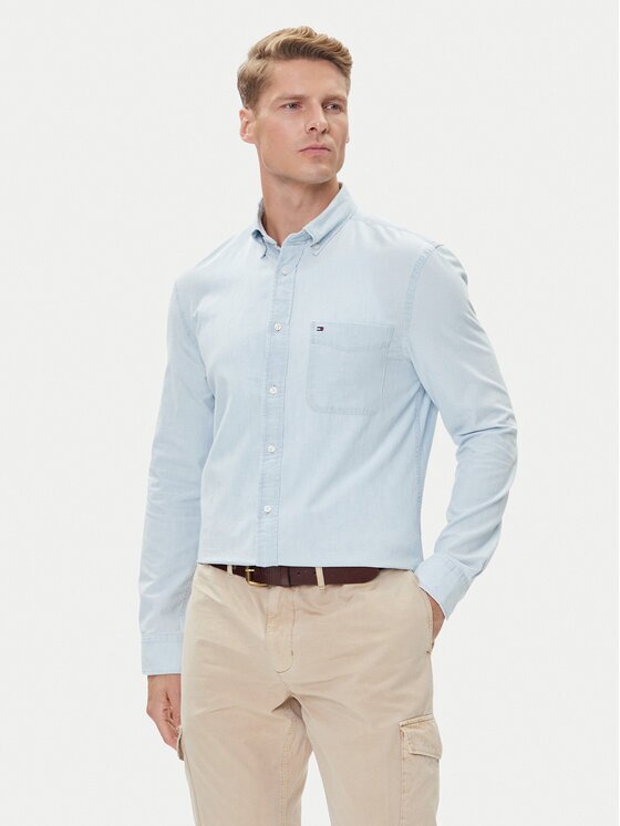 Tommy Hilfiger Cămașă MW0MW39431 Albastru celest Regular Fit