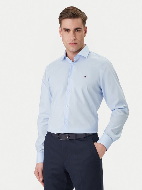 Tommy Hilfiger Cămașă MW0MW43122 Albastru celest Slim Fit