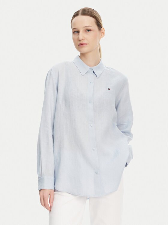 Tommy Hilfiger Cămașă WW0WW44679 Albastru celest Regular Fit