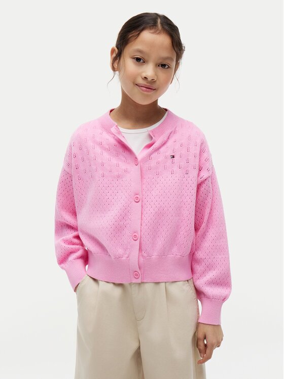 Tommy Hilfiger Cardigan Pointelle KG0KG09503 Relaxed Fit
