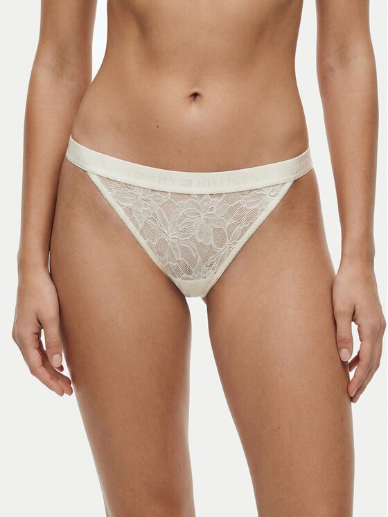 Tommy Hilfiger Chilot tanga UW0UW06267 Écru