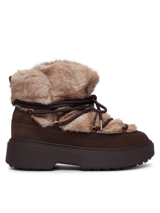 Tommy Hilfiger Cizme de zăpadă Fur Suede Lace-Up Snow Boot FW0FW09545