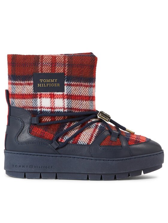 Tommy Hilfiger Cizme de zăpadă Tartan Snowboot FW0FW07612
