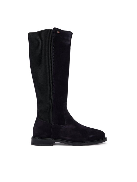 Tommy Hilfiger Cizme Enamel Flag Suede High Chelsea FW0FW09574