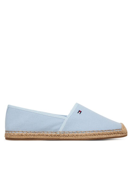 Tommy Hilfiger Espadrile Flag Canvas Espadrille FW0FW08541 Albastru celest