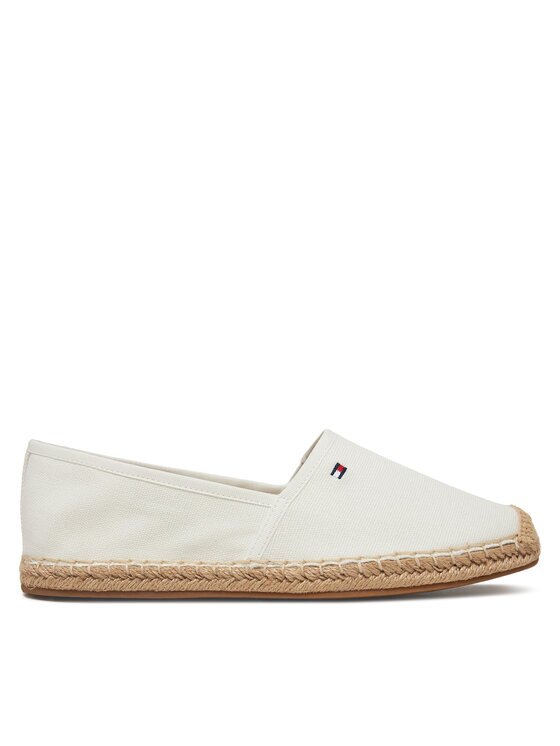 Tommy Hilfiger Espadrile Flag Canvas Espadrille FW0FW08541 Écru