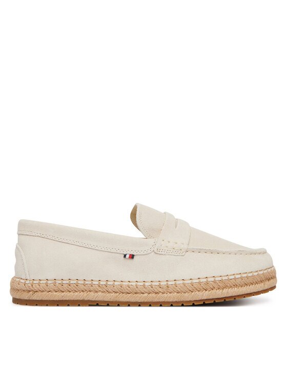 Tommy Hilfiger Espadrile Flexible Hilfiger Sde Espadrille FM0FM05794 Écru