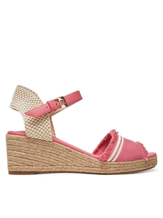 Tommy Hilfiger Espadrile Fringe Canvas Medium Wedge FW0FW08879
