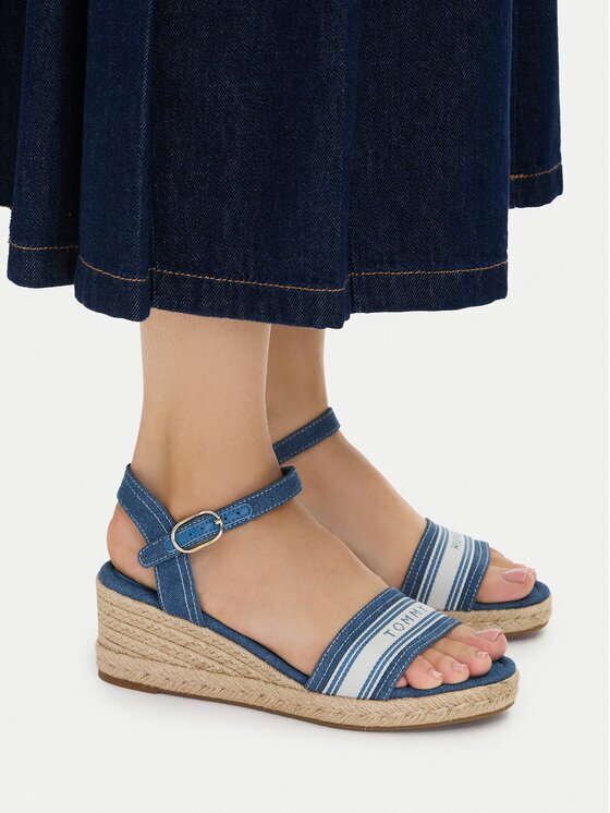 Tommy Hilfiger Espadrile Mid Wedge Espad Webbing FW0FW09230
