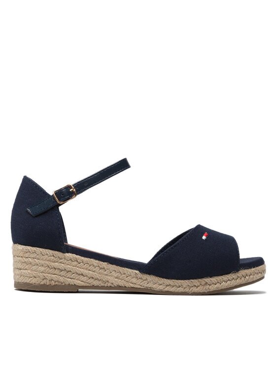 Tommy Hilfiger Espadrile Rope Wedge Sandal T3A7-32185-0048 M