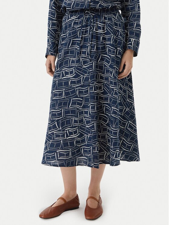 Tommy Hilfiger Fustă midi WW0WW50753 Regular Fit