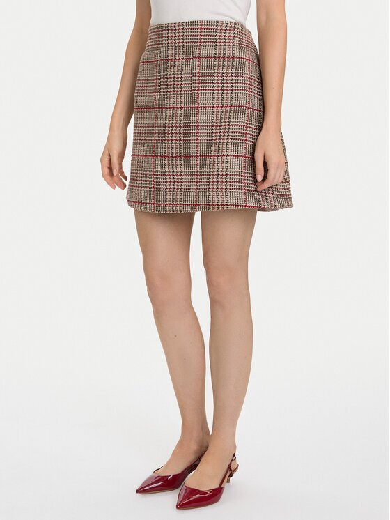 Tommy Hilfiger Fustă mini Seasonal WW0WW48265 Regular Fit