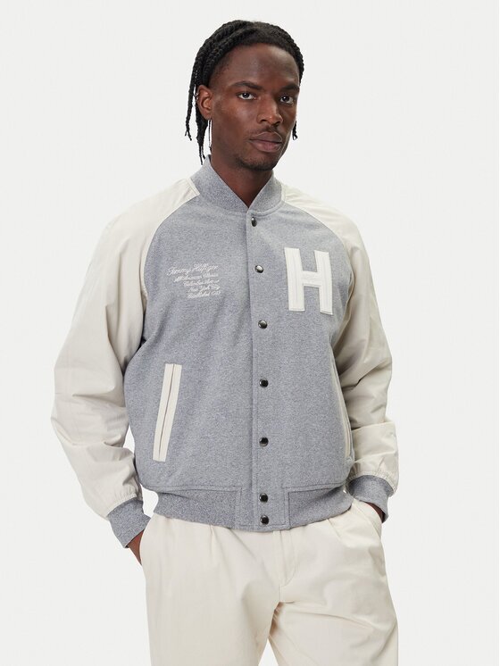 Tommy Hilfiger Geacă bomber Mix Media Varsity MW0MW39684 Regular Fit
