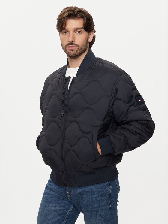Tommy Hilfiger Geacă bomber MW0MW37341 Regular Fit