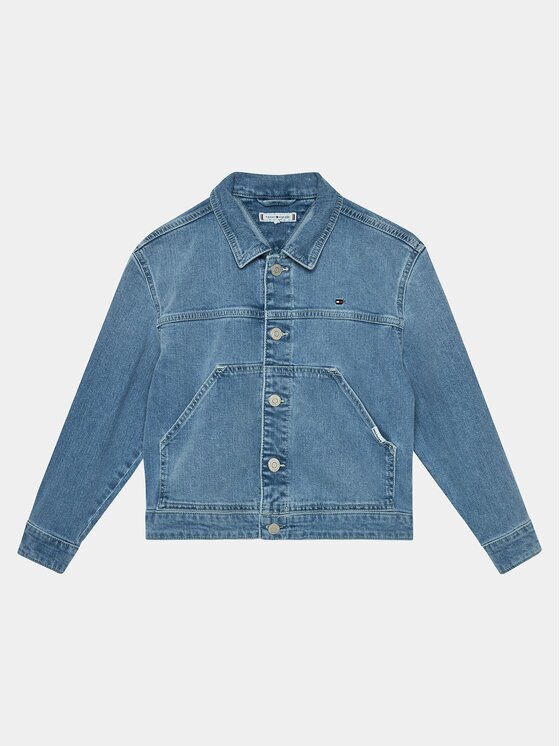 Tommy Hilfiger Geacă de blugi Denim Trucker Jacket KG0KG07798 Slim Fit
