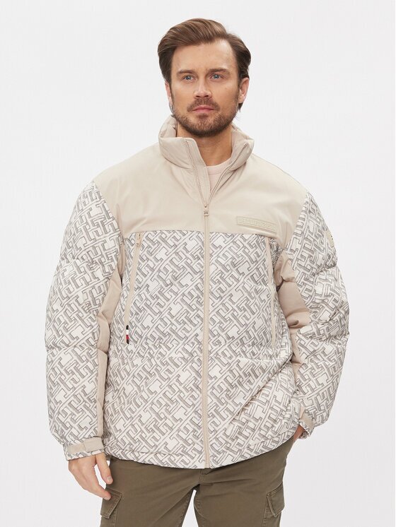 Tommy Hilfiger Geacă de iarnă New York MW0MW33629 Écru Regular Fit