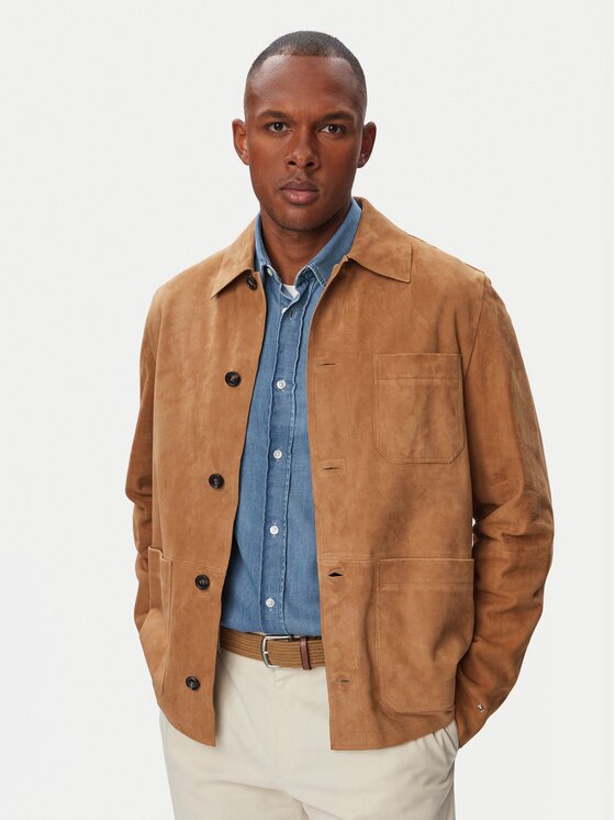 Tommy Hilfiger Geacă de piele MW0MW44296 Regular Fit