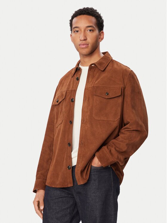 Tommy Hilfiger Geacă de piele MW0MW44839 Oversize
