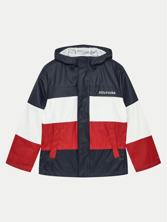 Tommy Hilfiger Geacă de ploaie Colorblock KS0KS00566 Relaxed Fit