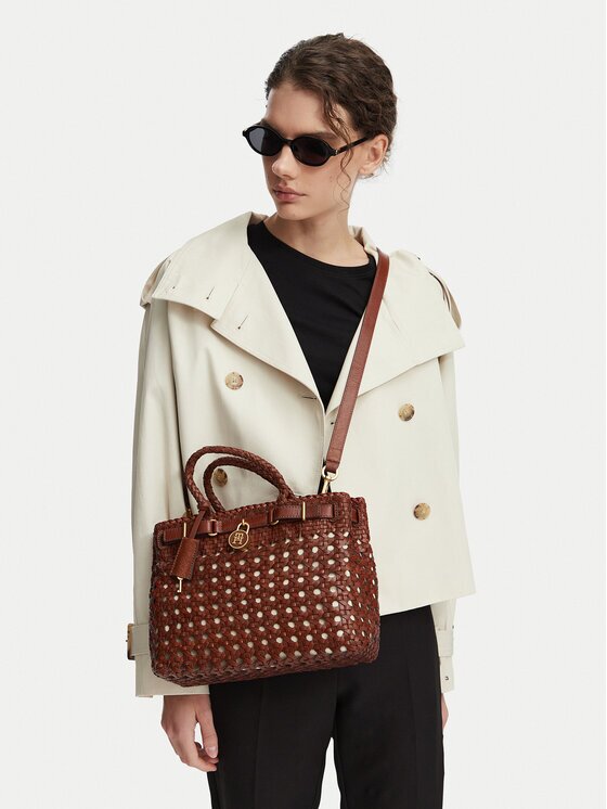 Tommy Hilfiger Geantă American Icon Mini Tote Braided AW0AW18734
