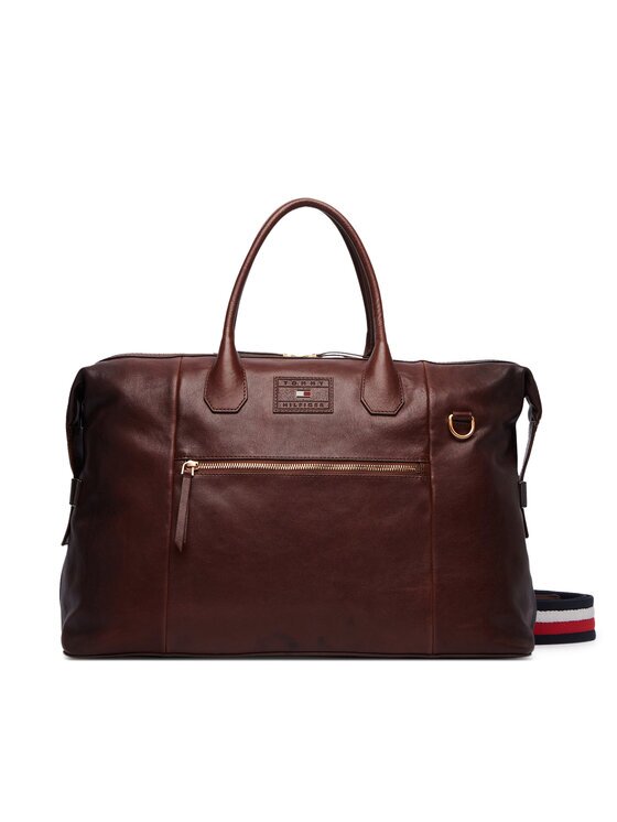 Tommy Hilfiger Geantă de weekend Th Casual Leather Duffle AM0AM14745