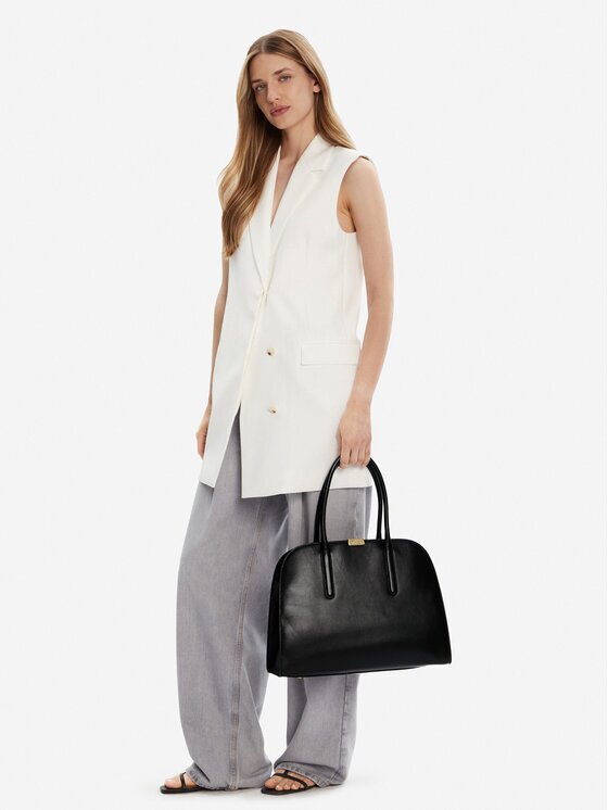 Tommy Hilfiger Geantă Iconic Leather Tote AW0AW18206
