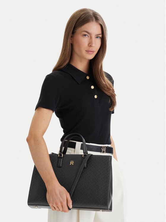 Tommy Hilfiger Geantă Th Daily Satchel Mono AW0AW18418