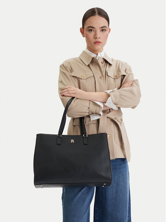 Tommy Hilfiger Geantă Th Daily Tote Mono AW0AW18417
