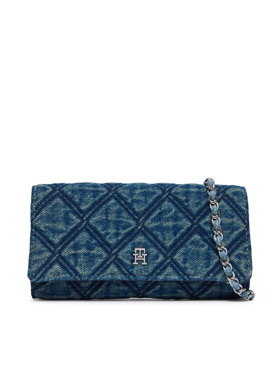 Tommy Hilfiger Geantă Th Feminine Wallet Chain Denim AW0AW18903