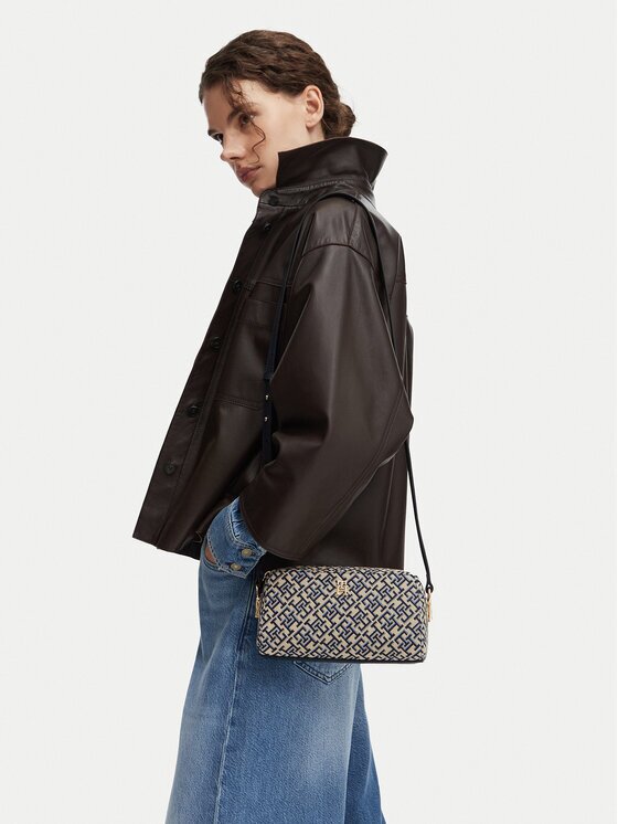 Tommy Hilfiger Geantă Th Grace Camera Bag Jacquard AW0AW18864