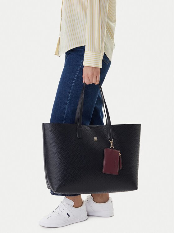Tommy Hilfiger Geantă Th Icon Tote Mono AW0AW18174