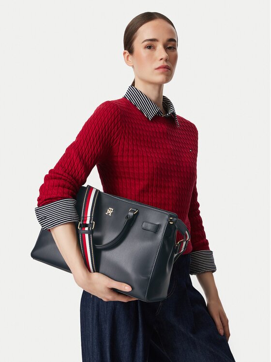 Tommy Hilfiger Geantă Th Joy Satchel Corp AW0AW19318