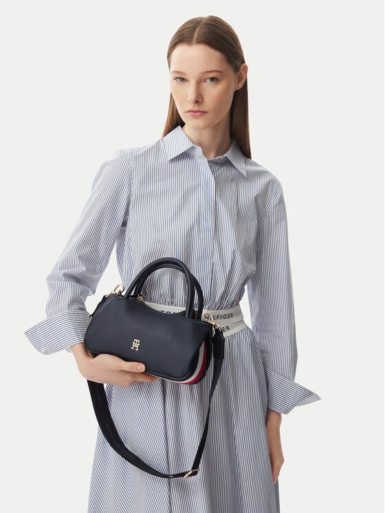 Tommy Hilfiger Geantă Th Logotape Mini Satchel AW0AW18743