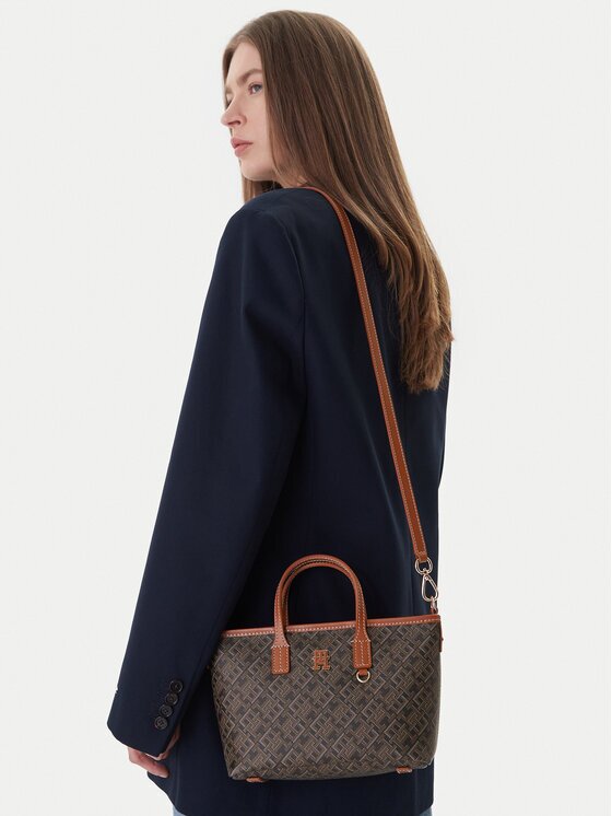 Tommy Hilfiger Geantă Th Monoplay Mini Tote Le AW0AW18848