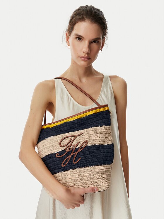Tommy Hilfiger Geantă Th Nautical Bucket Crochet Str AW0AW18814